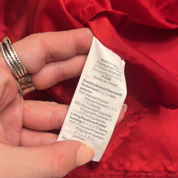 Crewcuts J. Crew smocked waist velvet red dress - Picture 6 of 6